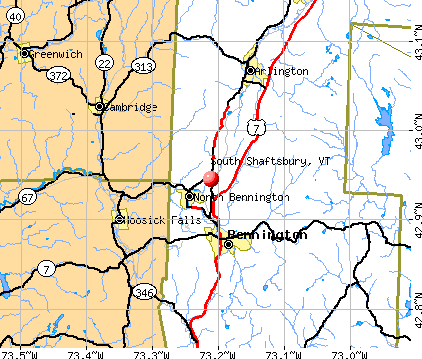 South Shaftsbury, VT map