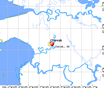 Chevak, AK map