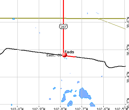 Eads, CO map