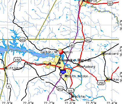 Gaston, NC map