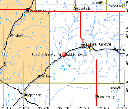 Battle Creek, IA map