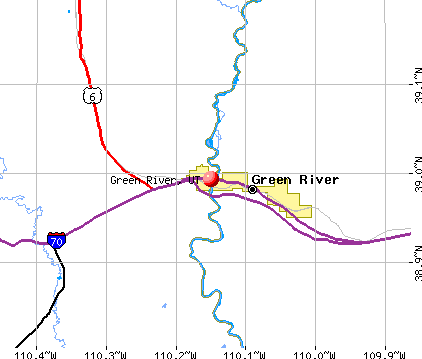 Green River, UT map