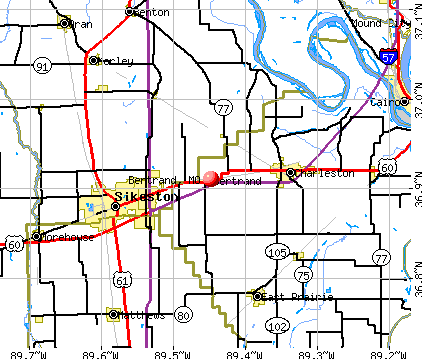 Bertrand, MO map