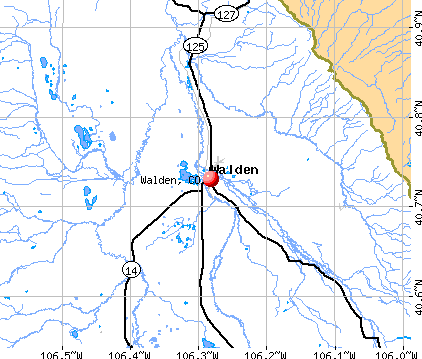 Walden, CO map