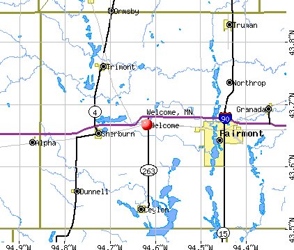 Welcome, MN map