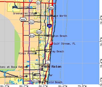 Gulf Stream, FL map