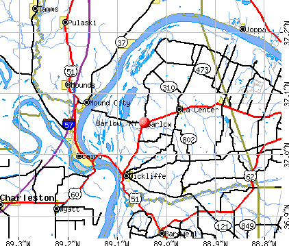Barlow, KY map