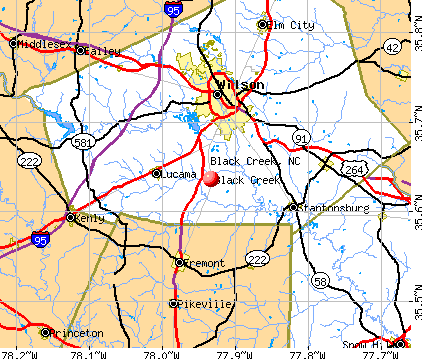 Black Creek, NC map