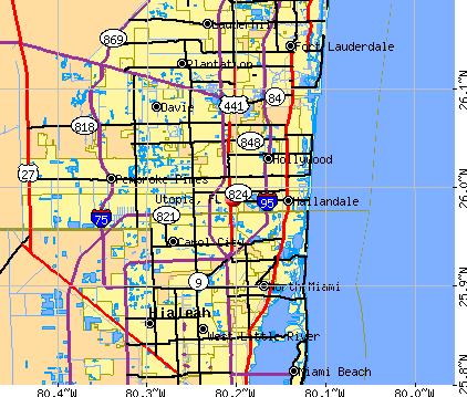 Utopia, FL map