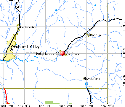Hotchkiss, CO map