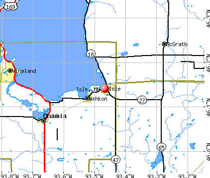 Isle, MN map