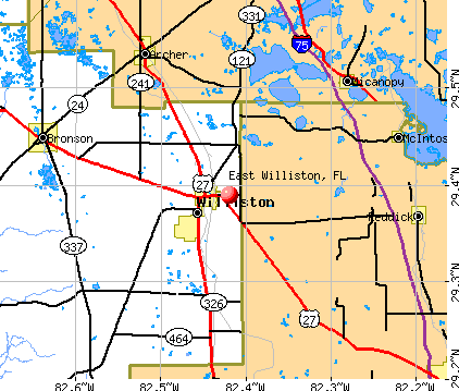 East Williston, FL map