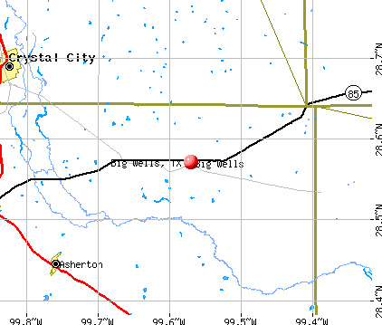 Big Wells, TX map