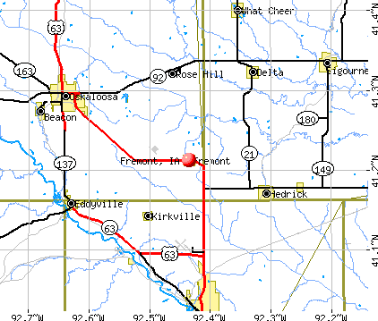 Fremont, IA map