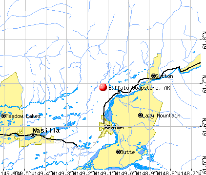 Buffalo Soapstone, AK map