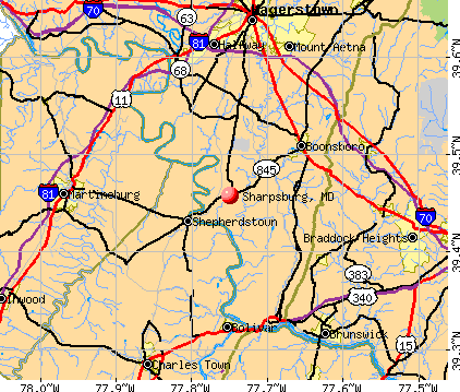 Sharpsburg, MD map