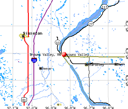 Browns Valley, MN map