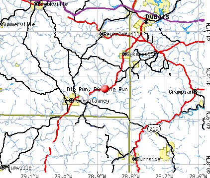 Big Run, PA map