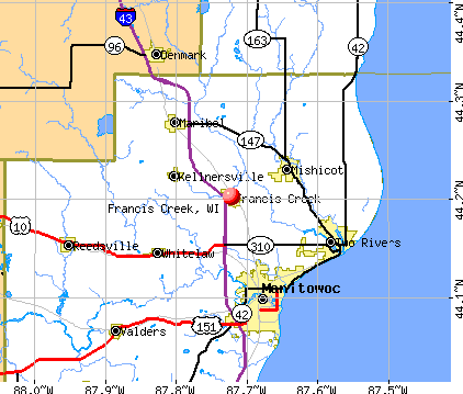 Francis Creek, WI map