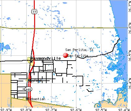 San Perlita, TX map