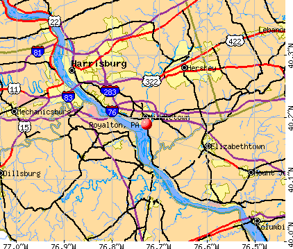 Royalton, PA map