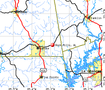 Rock Mills, AL map
