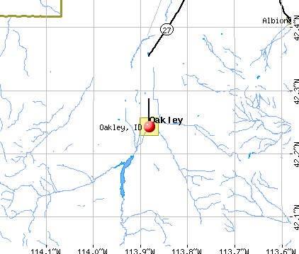 Oakley, ID map