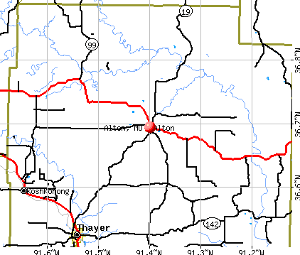 Alton, MO map