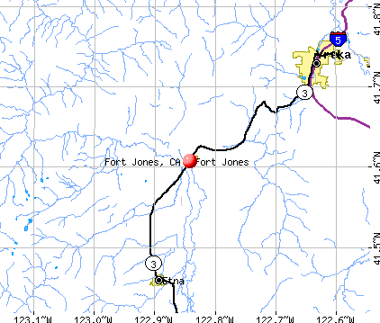 Fort Jones, CA map