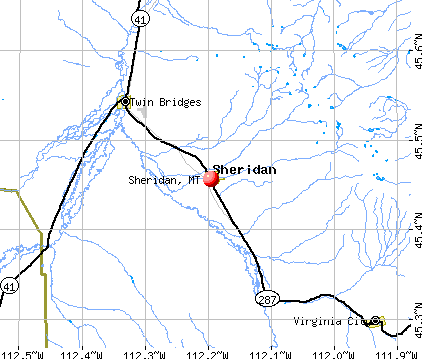 Sheridan, MT map