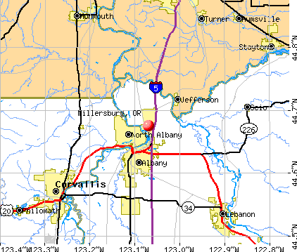 Millersburg, OR map