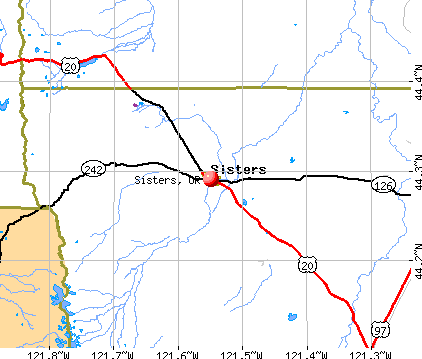 Sisters, OR map