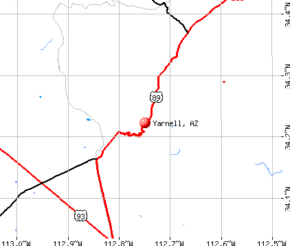 Yarnell, AZ map