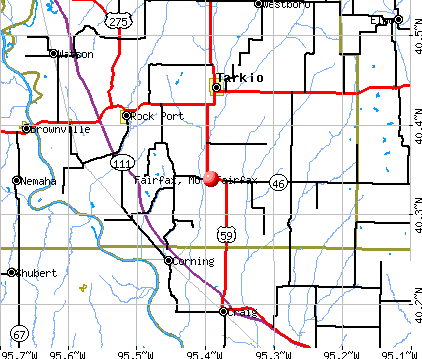Fairfax, MO map