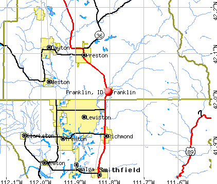 Franklin, ID map