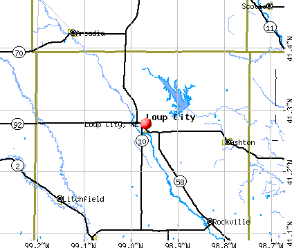 Loup City, NE map