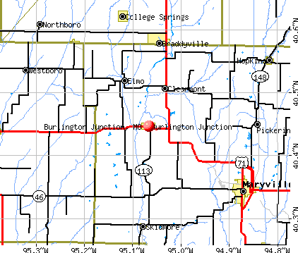 Burlington Junction, MO map