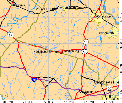Middleburg, VA map