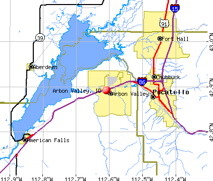 Arbon Valley, ID map