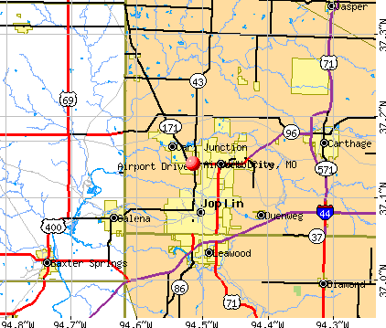 Airport Drive, MO map