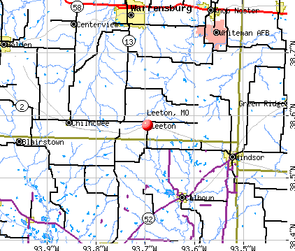 Leeton, MO map