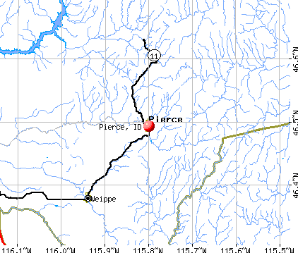 Pierce, ID map