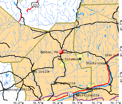 Benton, PA map