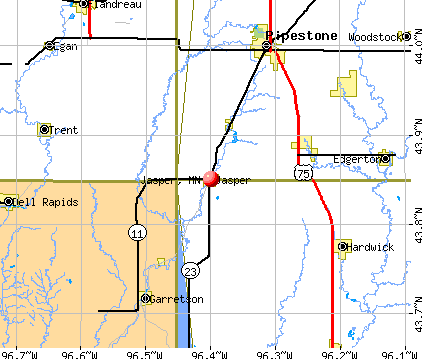 Jasper, MN map