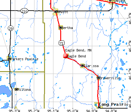 Eagle Bend, MN map