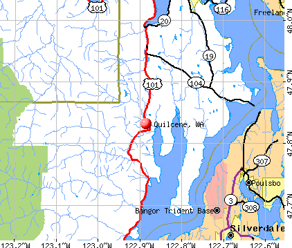 Quilcene, WA map