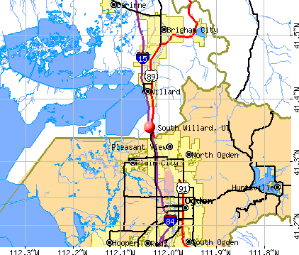 South Willard, UT map