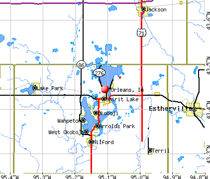 Orleans, IA map