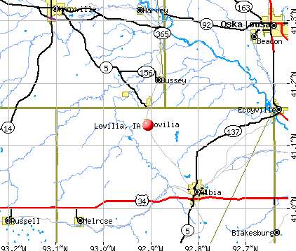 Lovilia, IA map