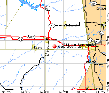 Flint Creek, Oklahoma (OK 74347) profile: population, maps, real estate ...